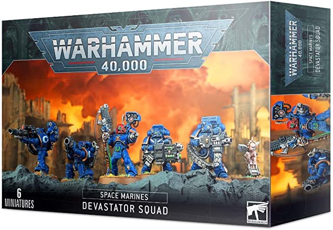 Warhammer 40,000 - Space Marines - Devastator Squad | Yard's Games Ltd