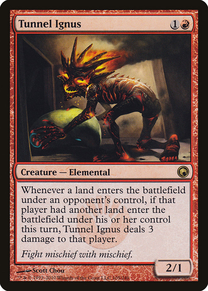 Tunnel Ignus [Scars of Mirrodin] | Yard's Games Ltd