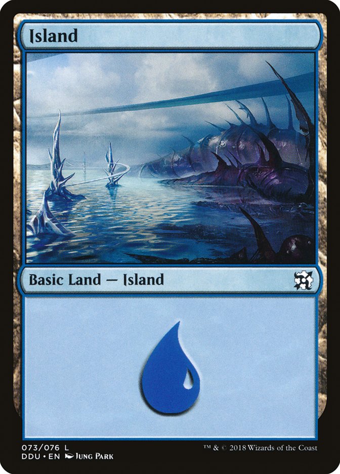 Island (73) [Duel Decks: Elves vs. Inventors] | Yard's Games Ltd