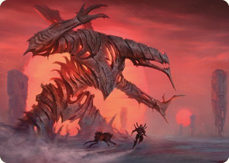 Red Sun's Zenith Art Card [Phyrexia: All Will Be One Art Series] | Yard's Games Ltd