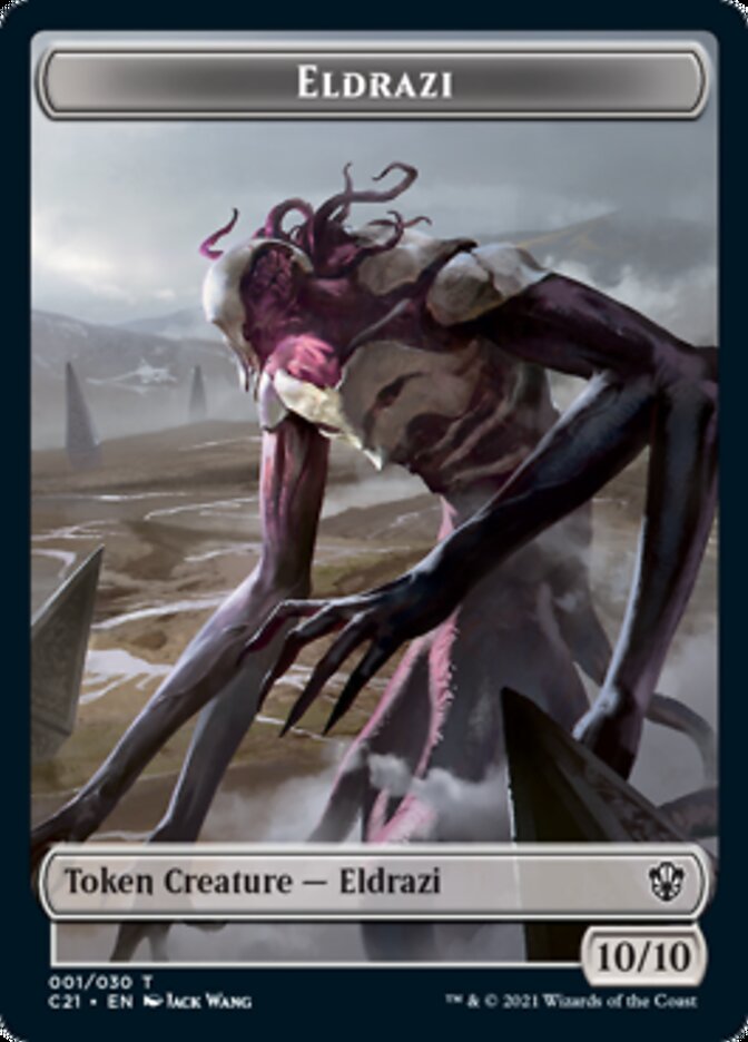 Eldrazi // Champion of Wits Double-Sided Token [Commander 2021 Tokens] | Yard's Games Ltd