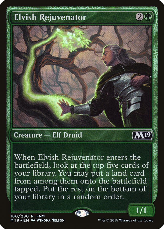 Elvish Rejuvenator (FNM) [Core Set 2019 Promos] | Yard's Games Ltd