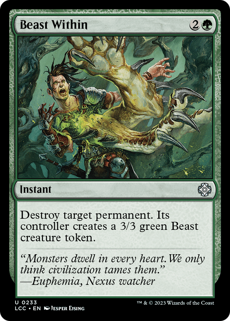 Beast Within [The Lost Caverns of Ixalan Commander] | Yard's Games Ltd