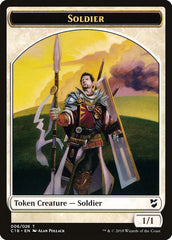 Mask // Soldier Double-Sided Token [Commander 2018 Tokens] | Yard's Games Ltd
