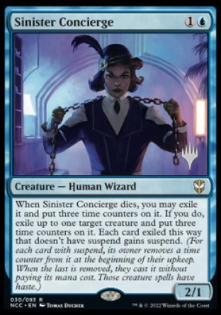 Sinister Concierge (Promo Pack) [Streets of New Capenna Commander Promos] | Yard's Games Ltd