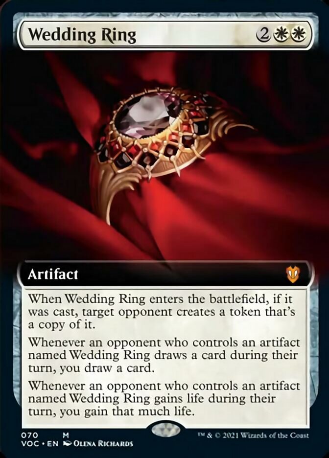 Wedding Ring (Extended Art) [Innistrad: Crimson Vow Commander] | Yard's Games Ltd