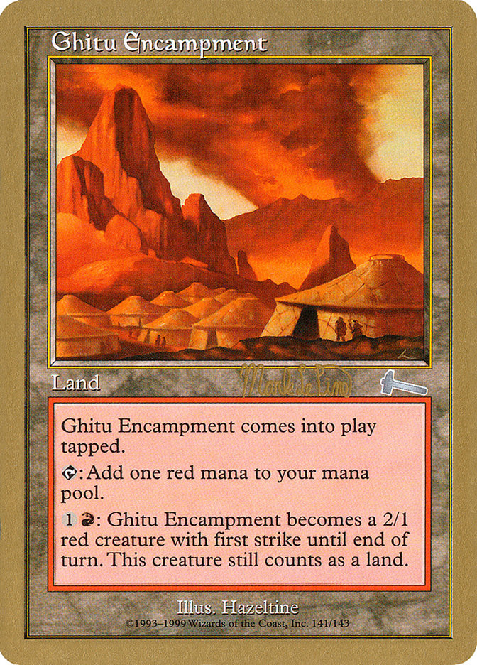 Ghitu Encampment (Mark Le Pine) [World Championship Decks 1999] | Yard's Games Ltd