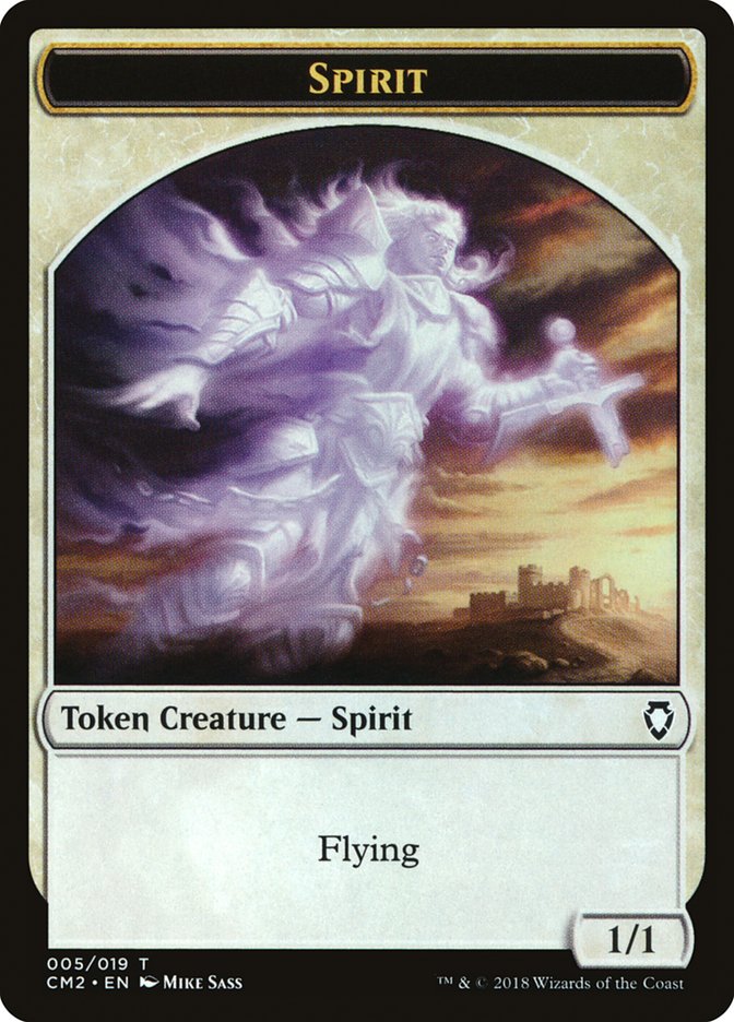 Spirit Token [Commander Anthology Volume II Tokens] | Yard's Games Ltd