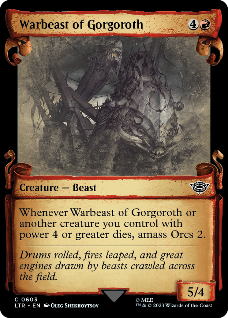 Warbeast of Gorgoroth [The Lord of the Rings: Tales of Middle-Earth Showcase Scrolls] | Yard's Games Ltd