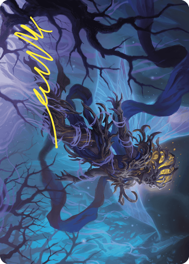 Sleep-Cursed Faerie Art Card (Gold-Stamped Signature) [Wilds of Eldraine Art Series] | Yard's Games Ltd