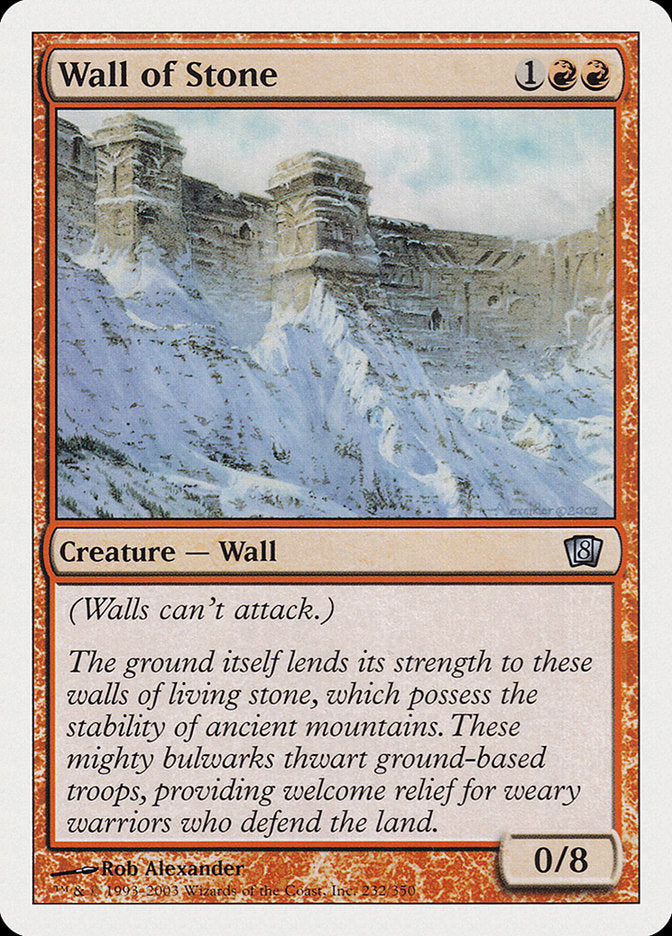 Wall of Stone [Eighth Edition] | Yard's Games Ltd