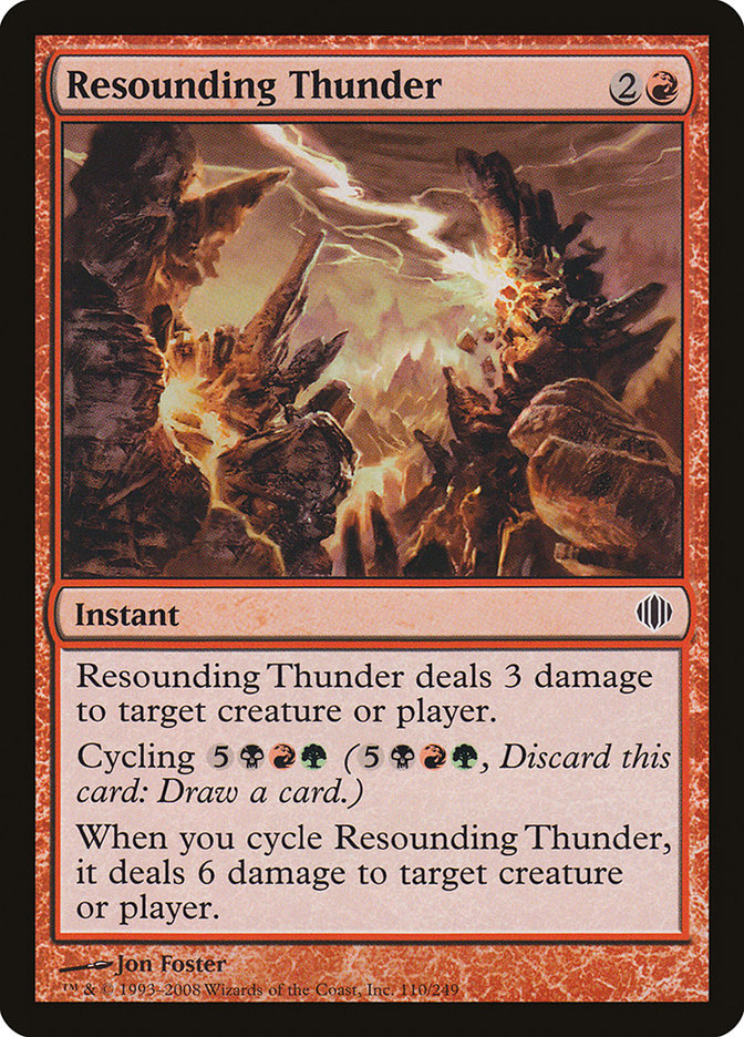 Resounding Thunder [Shards of Alara] | Yard's Games Ltd