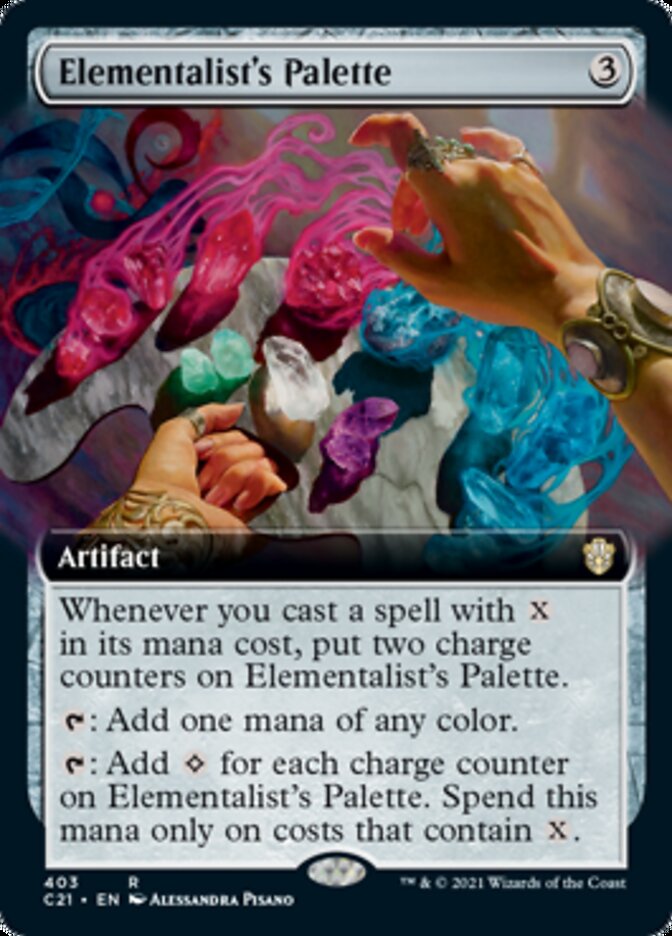 Elementalist's Palette (Extended Art) [Commander 2021] | Yard's Games Ltd