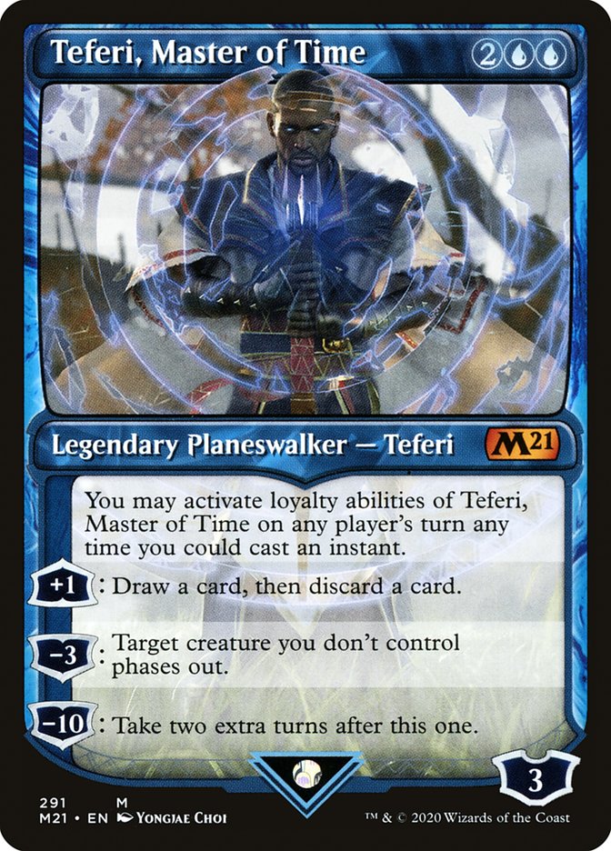 Teferi, Master of Time (Showcase) (291) [Core Set 2021] | Yard's Games Ltd