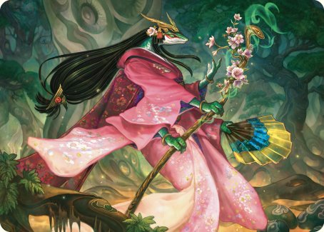 Sakiko, Mother of Summer Art Card [Commander Masters Art Series] | Yard's Games Ltd