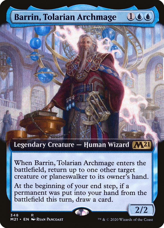 Barrin, Tolarian Archmage (Extended Art) [Core Set 2021] | Yard's Games Ltd