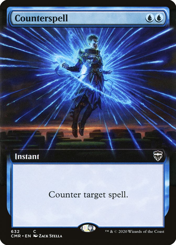 Counterspell (Extended Art) [Commander Legends] | Yard's Games Ltd