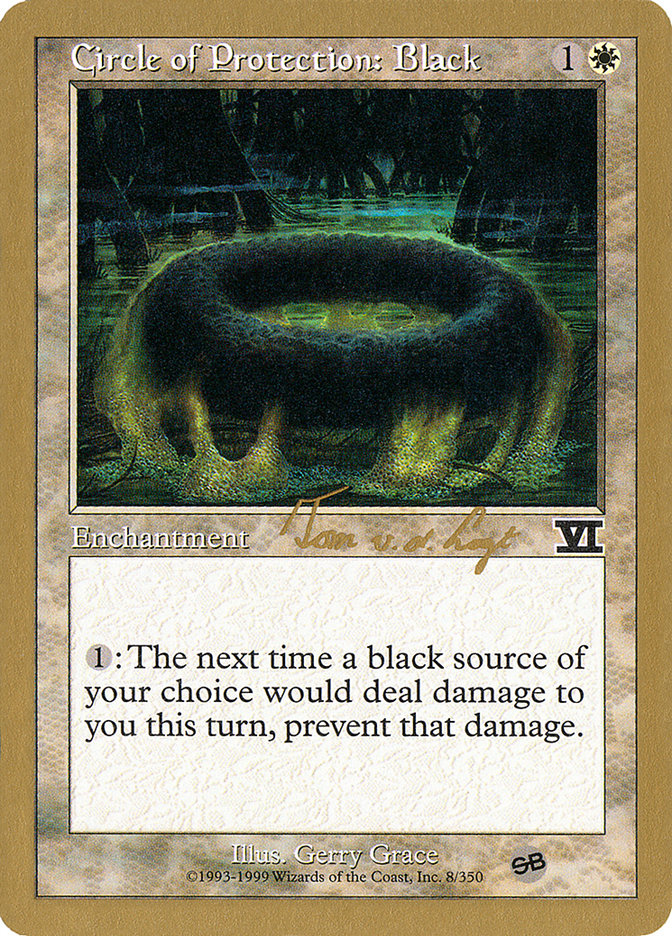 Circle of Protection: Black (Tom van de Logt) (SB) [World Championship Decks 2000] | Yard's Games Ltd