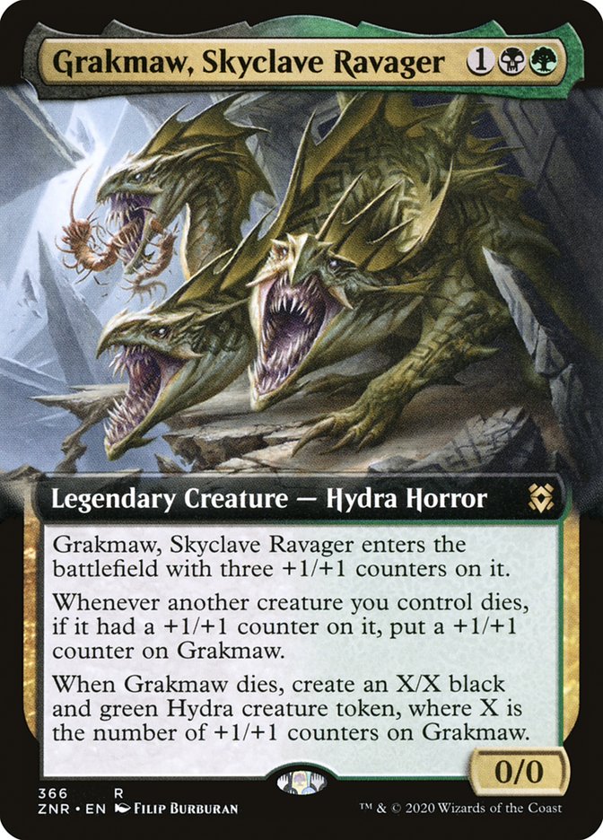 Grakmaw, Skyclave Ravager (Extended Art) [Zendikar Rising] | Yard's Games Ltd