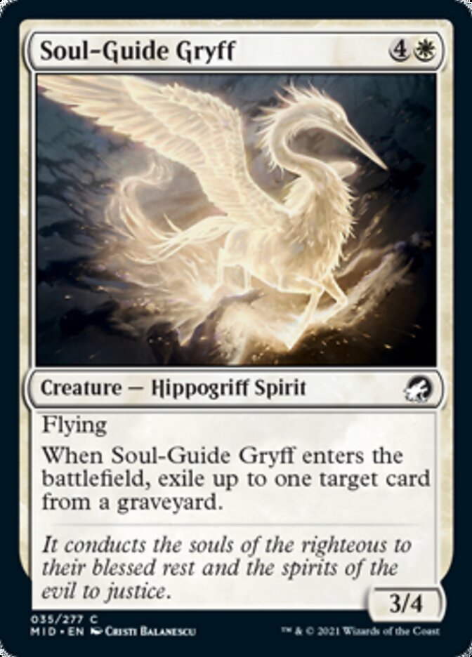 Soul-Guide Gryff [Innistrad: Midnight Hunt] | Yard's Games Ltd