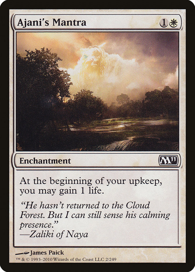 Ajani's Mantra [Magic 2011] | Yard's Games Ltd