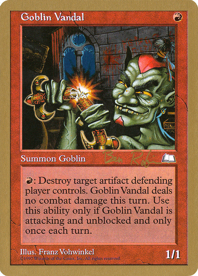 Goblin Vandal (Ben Rubin) [World Championship Decks 1998] | Yard's Games Ltd