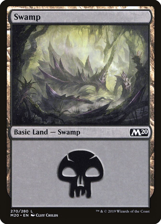 Swamp (270) [Core Set 2020] | Yard's Games Ltd