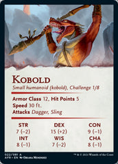 Kobold Art Card (Gold-Stamped Signature) [Dungeons & Dragons: Adventures in the Forgotten Realms Art Series] | Yard's Games Ltd