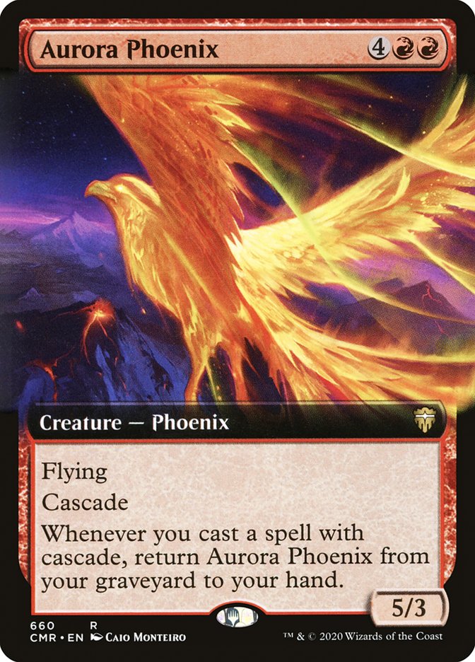 Aurora Phoenix (Extended Art) [Commander Legends] | Yard's Games Ltd