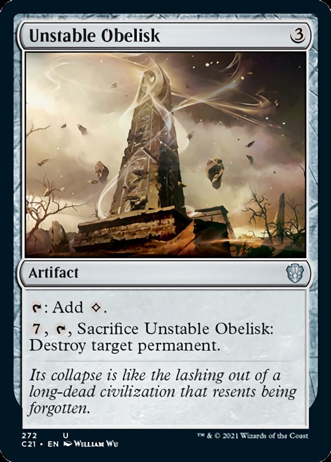 Unstable Obelisk [Commander 2021] | Yard's Games Ltd