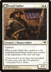 Loyal Cathar // Unhallowed Cathar [Dark Ascension] | Yard's Games Ltd