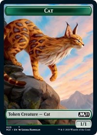 Cat (020) // Dog Double-Sided Token [Core Set 2021 Tokens] | Yard's Games Ltd