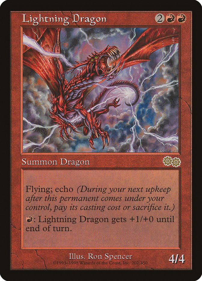 Lightning Dragon [Urza's Saga] | Yard's Games Ltd