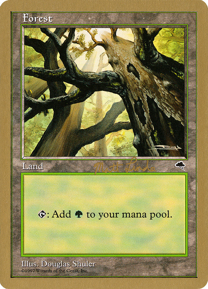 Forest (ml347a) (Matt Linde) [World Championship Decks 1999] | Yard's Games Ltd