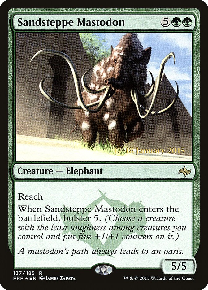 Sandsteppe Mastodon [Fate Reforged Prerelease Promos] | Yard's Games Ltd