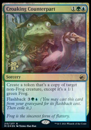 Croaking Counterpart [Innistrad: Midnight Hunt Prerelease Promos] | Yard's Games Ltd