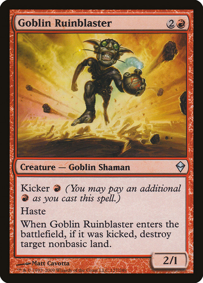 Goblin Ruinblaster [Zendikar] | Yard's Games Ltd