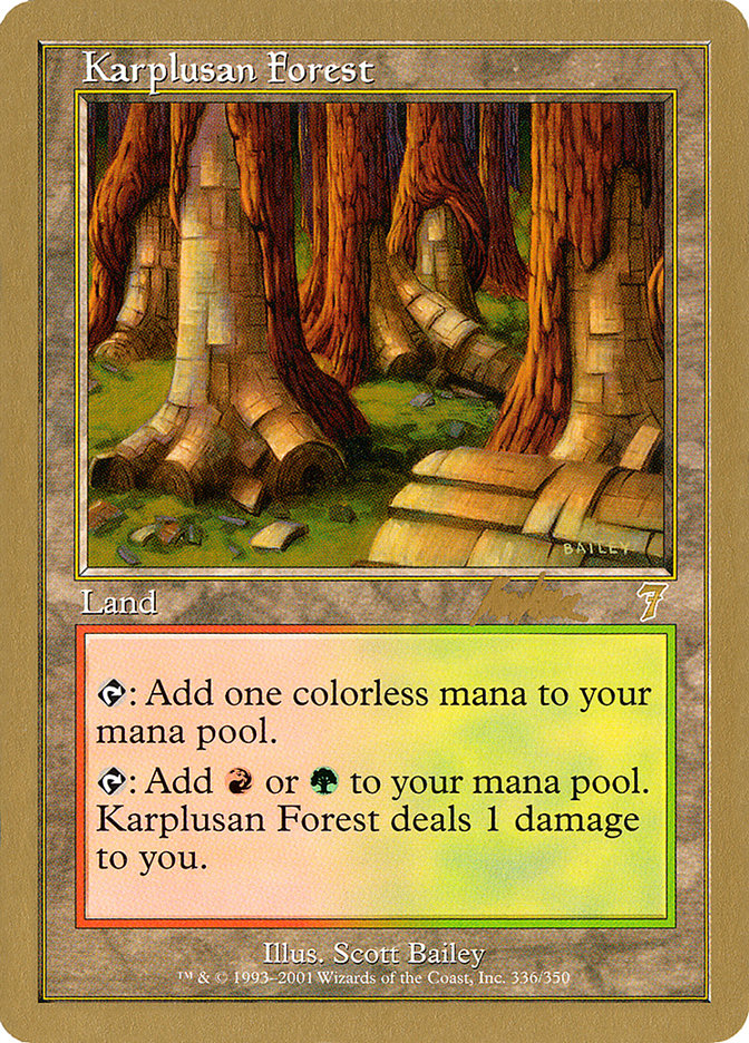 Karplusan Forest (Brian Kibler) [World Championship Decks 2002] | Yard's Games Ltd