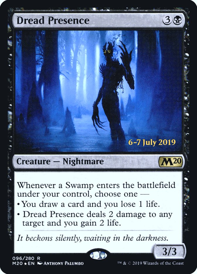 Dread Presence [Core Set 2020 Prerelease Promos] | Yard's Games Ltd