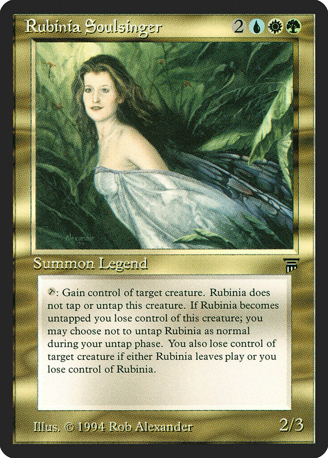 Rubinia Soulsinger [Legends] | Yard's Games Ltd