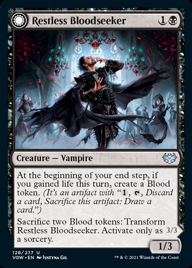 Restless Bloodseeker // Bloodsoaked Reveler [Innistrad: Crimson Vow] | Yard's Games Ltd