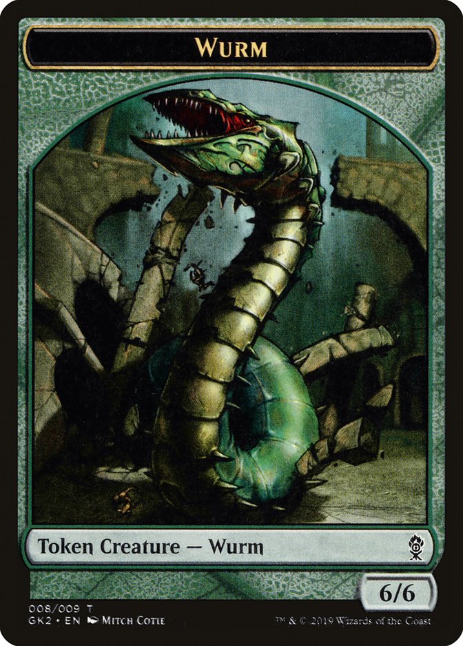 Saproling // Wurm Double-Sided Token [Ravnica Allegiance Guild Kit Tokens] | Yard's Games Ltd