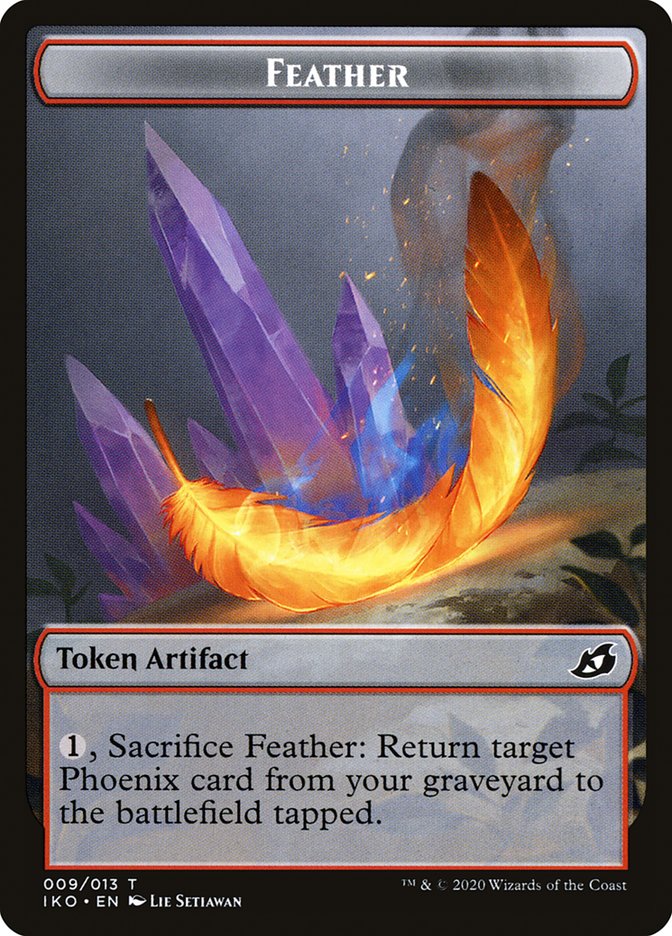 Feather Token [Ikoria: Lair of Behemoths Tokens] | Yard's Games Ltd