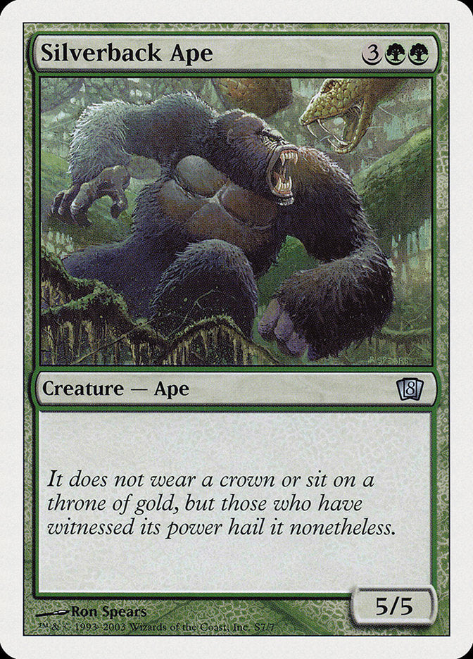 Silverback Ape [Eighth Edition] | Yard's Games Ltd