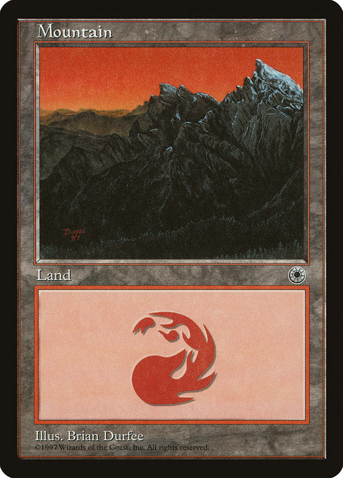 Mountain (9/7 Signature / No Peak on Left) [Portal] | Yard's Games Ltd