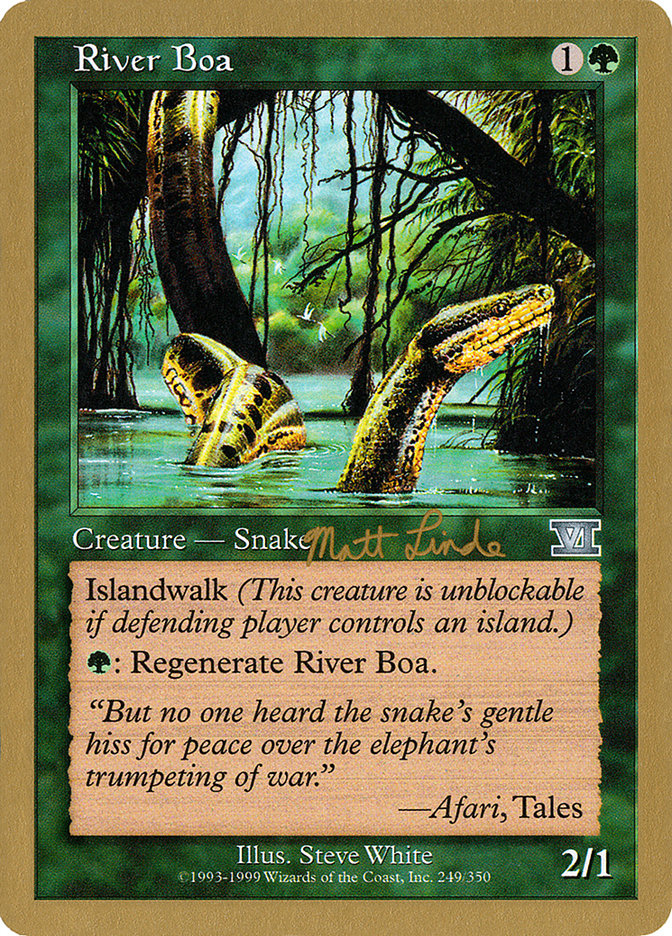 River Boa (Matt Linde) [World Championship Decks 1999] | Yard's Games Ltd