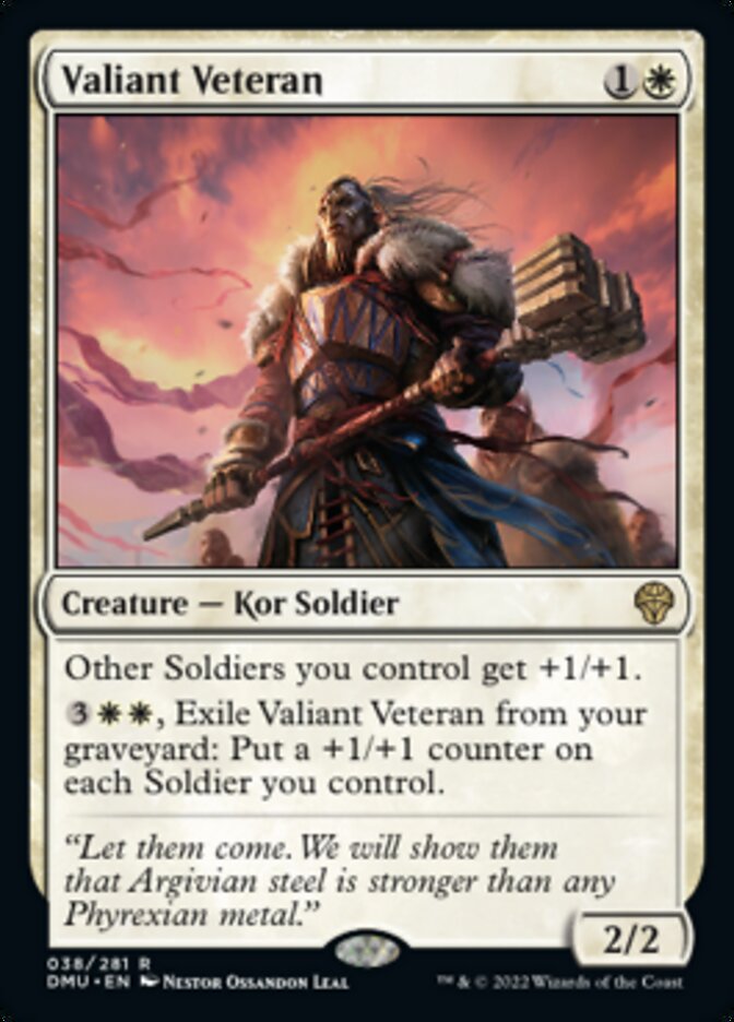 Valiant Veteran [Dominaria United] | Yard's Games Ltd