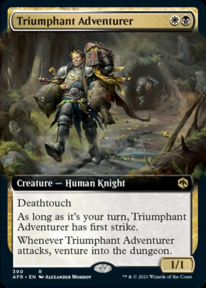 Triumphant Adventurer (Extended Art) [Dungeons & Dragons: Adventures in the Forgotten Realms] | Yard's Games Ltd