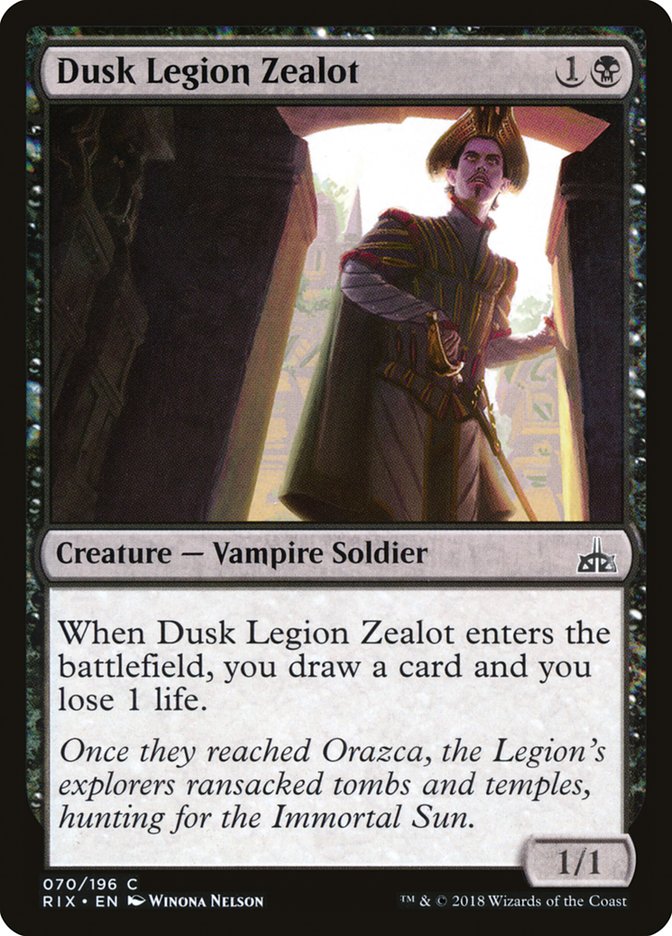 Dusk Legion Zealot [Rivals of Ixalan] | Yard's Games Ltd