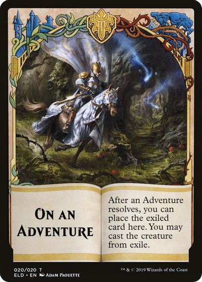 On An Adventure // Spirit Double-Sided Token [Challenger Decks 2020 Tokens] | Yard's Games Ltd